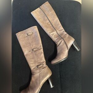 Unisa Dark Brown Leather Footwear, size 41